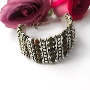 Bedouin Green Coral Bracelet